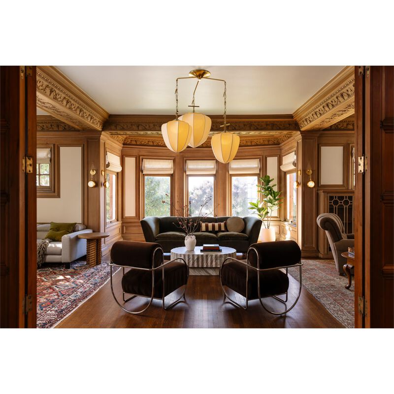 Noz Nozawa Hoshi 44 Inch 3 Light Multi Light Pendant by Corbett Lighting